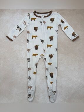 Kyte BABY Cows Footed One-Piece